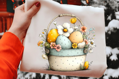 Rustic Easter Basket in Whimsical Farmhouse Style Product Image 2