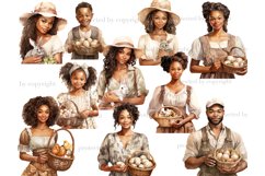 Rustic Easter Clipart, Easter Black Girls Clipart, GlamArtZhanna, Easter Black Woman Clipart, Easter PNG Bundle, Spring Clipart Set, Rustic Clipart Collection, Farmhouse Girls PNG, Spring Blossom PNG Set, Spring Girl Clip Art