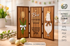 Rustic Easter Decor Set Laser Cut. Easter Stand Decor SVG Product Image 1