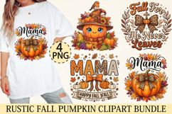 Rustic Fall Pumpkin Clipart Product Image 1