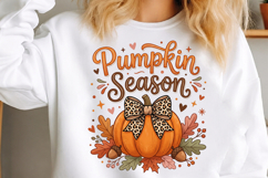 Rustic Fall Pumpkin Clipart Sublimation Product Image 2