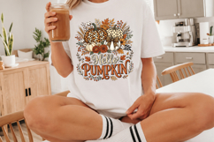 Rustic Fall Pumpkin Clipart Sublimation Product Image 3