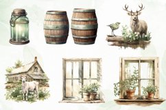 Rustic Farm Sublimation Clipart Product Image 4