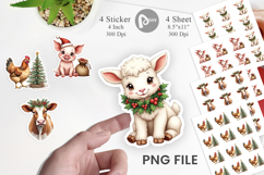 Rustic Farmhouse Animals Sticker Product Image 1