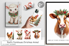 Rustic Farmhouse Animals Digital Paper Product Image 1