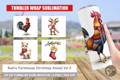 Rustic Farmhouse Animals Tumbler Product Image 1