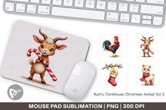 Rustic Farmhouse Animals Mouse Pad Product Image 1