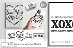 Rustic Farmhouse Valentine Digital Paper Product Image 1