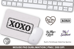 Rustic Farmhouse Valentine Mouse Pad Product Image 1