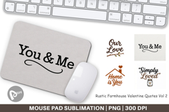 Rustic Farmhouse Valentine Mouse Pad Product Image 1