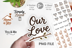 Rustic Farmhouse Valentine Sticker Product Image 1