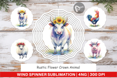 Flower Crown Animal Wind Spinner Product Image 1