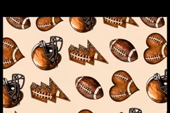 Rustic Football Sublimation Tumbler Wrap | Png Product Image 3