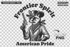 Fox Cowboy SVG, Wild West Shirt Design, Rustic Cowboy SVG, Frontier Spirit SVG, Western Animal Clipart, American Pride SVG, Cowboy Fox PNG, Country Western Design, Rodeo Shirt SVG, Rustic Fox T-shirt Design