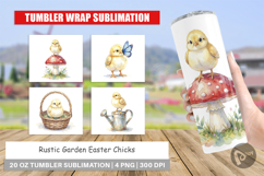 Rustic Garden Easter Chick Tumbler Product Image 1
