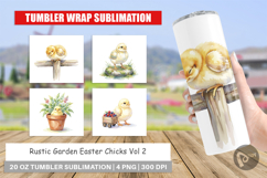 Rustic Garden Easter Chick Tumbler Product Image 1