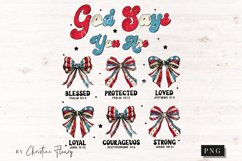 Retro God Says You Are 4th Of July PNG | Patriotic PNG Product Image 4