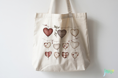 Rustic Hanging Hearts Clipart PNG Product Image 3