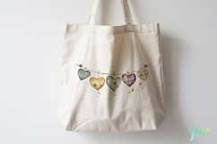 Rustic Hanging Hearts Clipart PNG Product Image 3
