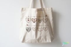 Rustic Hanging Hearts Clipart PNG Product Image 3