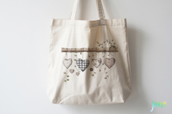 Rustic Hanging Hearts Clipart PNG Product Image 3