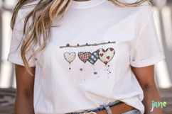 Rustic Hanging Hearts Clipart PNG Product Image 5
