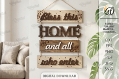 Rustic Wall Decors Bundle Laser Cut. Wall Hanger SVG Product Image 2