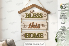 Rustic Wall Decors Bundle Laser Cut. Wall Hanger SVG Product Image 6