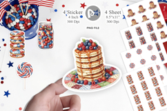Rustic July 4th Patchwork Sweets Sticker Product Image 1