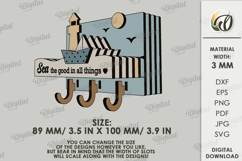 Rustic Key Holders Bundle Laser Cut. Wall Key Rack SVG Product Image 5