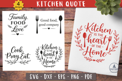 Rustic Kitchen Quote SVG Lettering