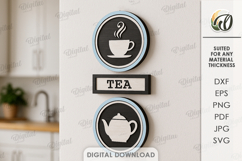 Rustic Kitchen Wall Decor Laser Cut. Kitchen SVG Product Image 1