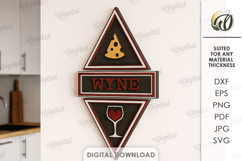 Rustic Kitchen Wall Decors Bundle Laser Cut. Kitchen SVG Product Image 6