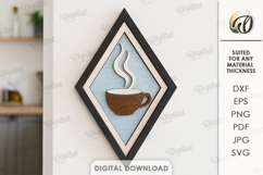 Rustic Kitchen Wall Decors Bundle Laser Cut. Kitchen SVG Product Image 8