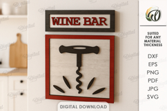 Rustic Kitchen Wall Decors Bundle Laser Cut. Kitchen SVG Product Image 9