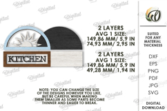 Rustic Kitchen Wall Decor Laser Cut. Kitchen SVG Product Image 2