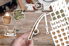 Rustic Lake Adventure Sticker Product Image 1