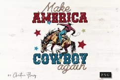 Make America Cowboy Again PNG | Patriotic PNG Product Image 4