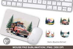 Mouse Pad Rustic Mountain Escape Product Image 1