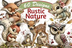 Spring Animals Clipart PNG, Cute Baby Animals, Pastel Spring Product Image 1