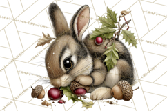 Rustic Woodland Animals Mini World Clipart PNG, Forest Product Image 5