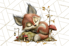Rustic Woodland Animals Mini World Clipart PNG, Forest Product Image 2