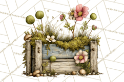 Rustic Woodland Animals Mini World Clipart PNG, Forest Product Image 2