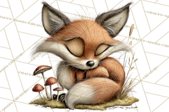 Rustic Woodland Animals Mini World Clipart PNG, Forest Product Image 4