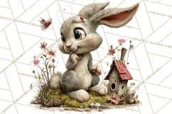 Rustic Woodland Animals Mini World Clipart PNG, Forest Product Image 2