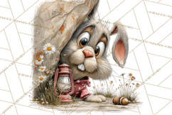 Rustic Woodland Animals Mini World Clipart PNG, Forest Product Image 3