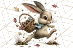 Rustic Woodland Animals Mini World Clipart PNG, Forest Product Image 2