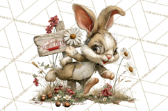 Rustic Woodland Animals Mini World Clipart PNG, Forest Product Image 4