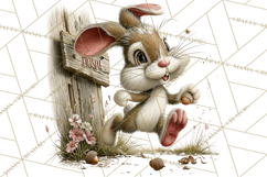 Rustic Woodland Animals Mini World Clipart PNG, Forest Product Image 5