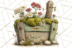 Rustic Woodland Animals Mini World Clipart PNG, Forest Product Image 3
